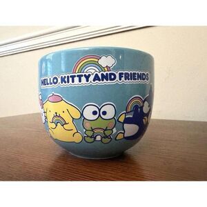 Sanrio Hello Kitty and Friends Rainbow Ceramic Ramen Bowl --NO Chopsticks 20 oz